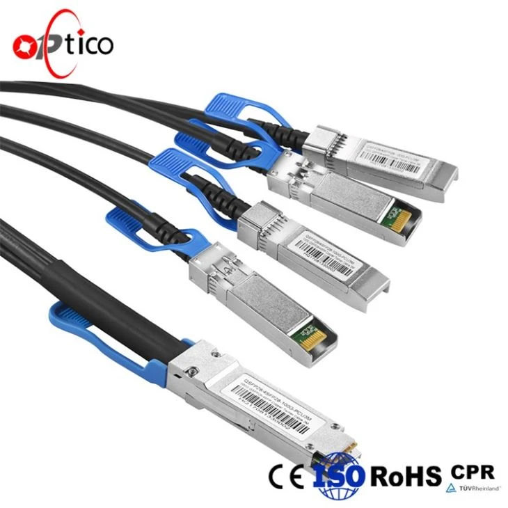 DAC 100G QSFP28 4xSFP28 QSFP+ 1M Direct Attach Cable