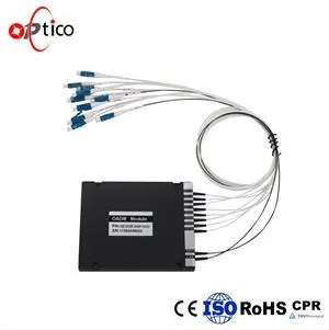 100G 8 kanalų DWDM Mux/Demux modulis