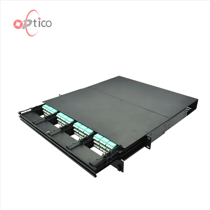 1U High Density Fiber Enclosure With Cassettes 1U High Density Fiber Enclosure With Cassettes