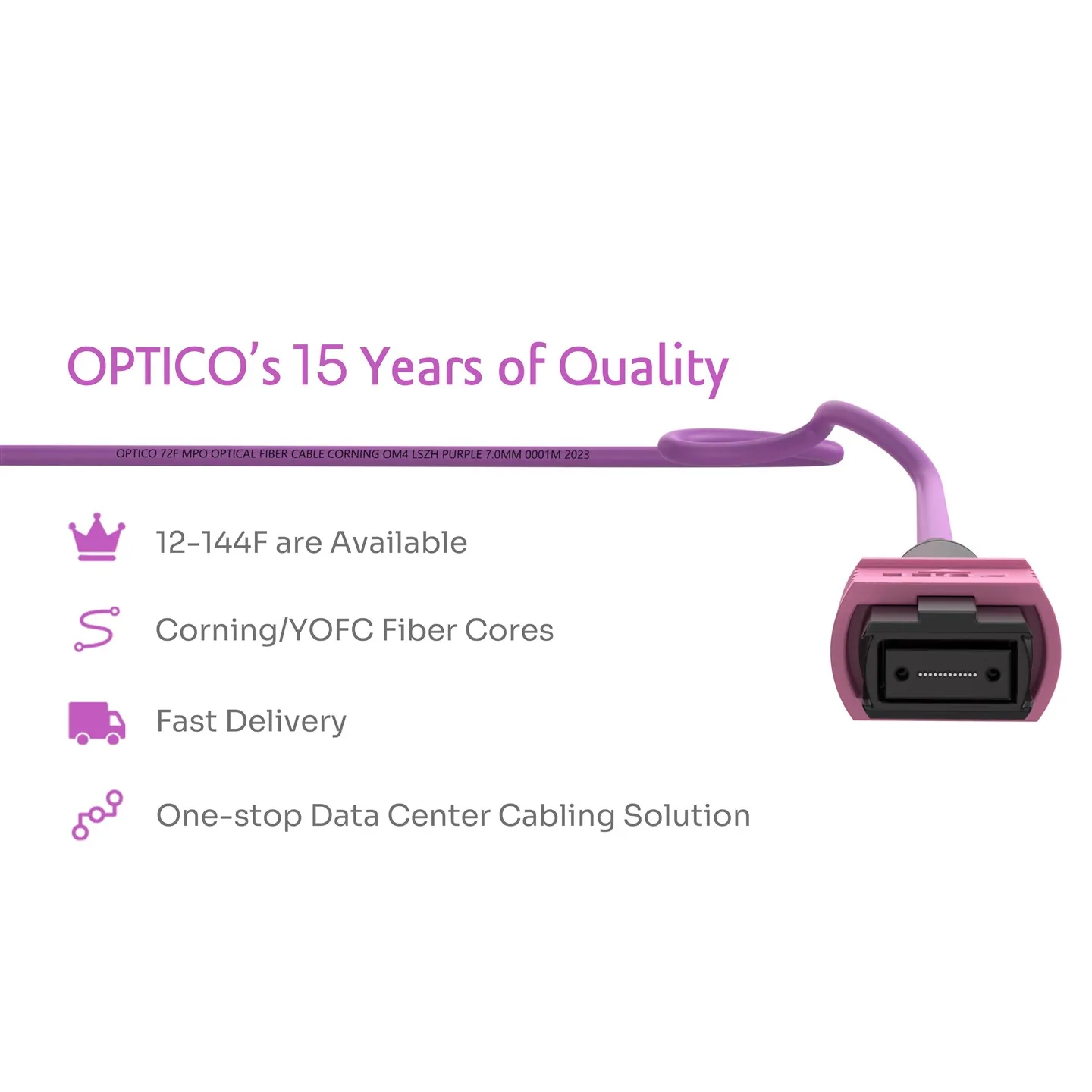 72F MPO OM4 Patch Cable